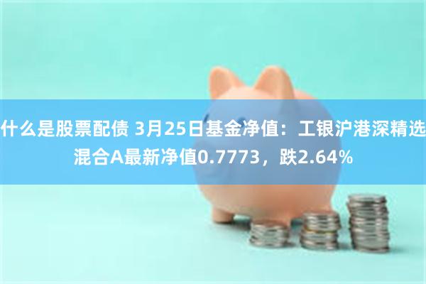 什么是股票配债 3月25日基金净值：工银沪港深精选混合A最新净值0.7773，跌2.64%